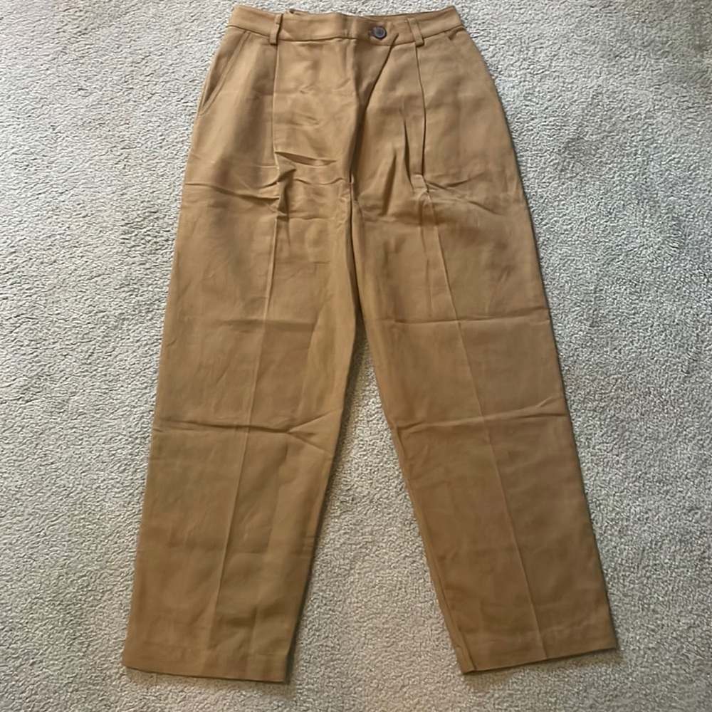 Mara Hoffman organic cotton-linen blend trousers, brand new